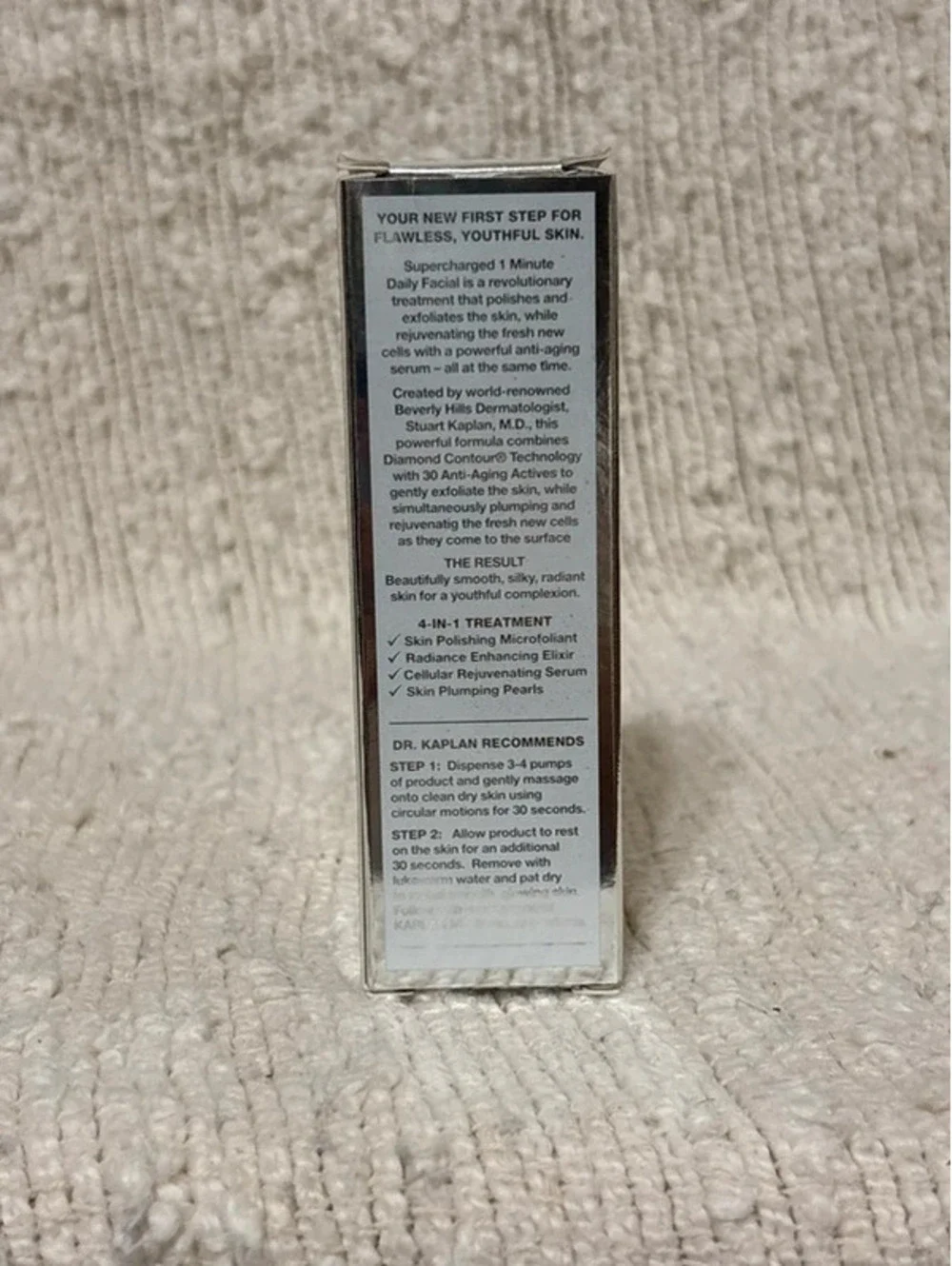 Kaplan MD Diamond Contour Supercharged 1 Minute Daily Facial Rejuvenating 1.35oz